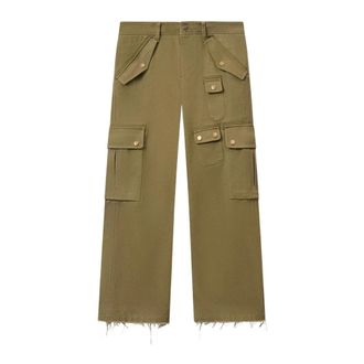 Isabel Marant Cropped Broeken - Dames - Vrijetijds broeken - Groen - M - Broeken