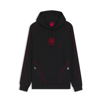 HUGO BOSS x RB stretch-cotton hoodie with bull motif