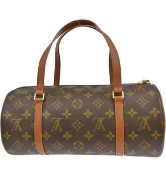 Louis Vuitton Papillon Handbag Monogram Canvas Brown Canvas Handbag (Pre-Owned)