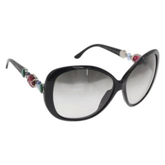 Bulgari Pre-owned Accessories, female, Black, Size: ONE SIZE Pre-owned Plastic Sunglasses