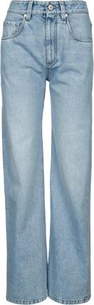 Brunello Cucinelli Klassieke Denim Jeans voor dagelijks gebruik - Dames - Regular Fit Jeans - Blauw - L - Denim - Jeans