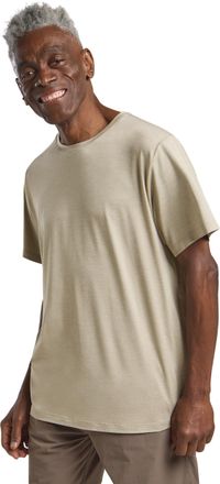Jack Wolfskin T-Shirt JACK WOLFSKIN TRAVEL T M, Herren, Gr. XXXL (60), beige (stone, heather), Obermaterial: 95% Polyester, 5% sonstige Fasern, Shirts T-Shirt