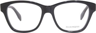 Alexander McQueen AM0306O001 Square Full Rim Eyeglasses - Black