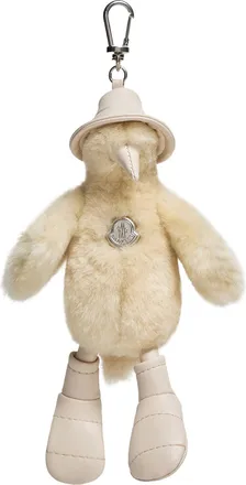 Moncler Moncler Duck-shaped Key Ring, Men, Beige, Size: One Size