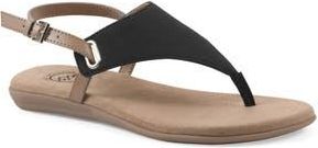White Mountain Lifted Slingback Sandal in Black/Smooth at Nordstrom Rack, Size 8.5