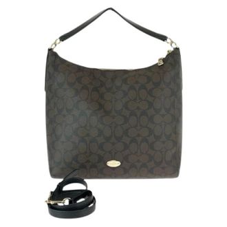 Coach Pre-owned Shoulder Bags, female, Brown, Size: ONE SIZE Pre-owned Signature PVC 2way bag