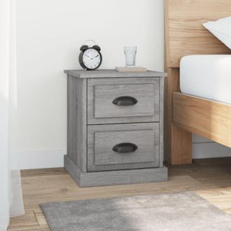 vidaXL Comodini 2 pz Grigio Sonoma 39x39x47,5 cm in Legno Multistrato - Vidaxl
