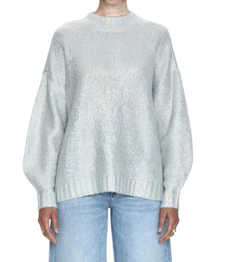 Pistola Denim Carlen Mock Neck Sweater In Snow Disco