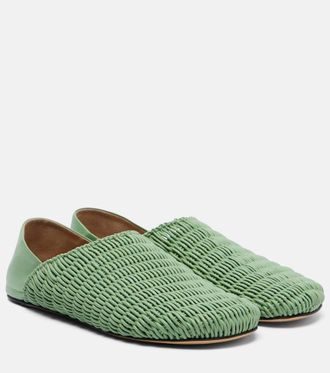 J.W.Anderson Babouche woven leather loafers