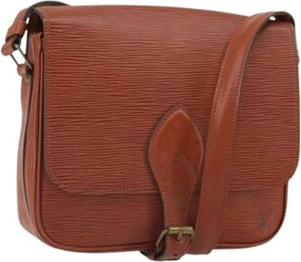 Louis Vuitton Pre-owned Vintage Leren Crossbodytas - Dames - Vintage Schoudertas - Bruin - ONE Size - Leer - Vintage