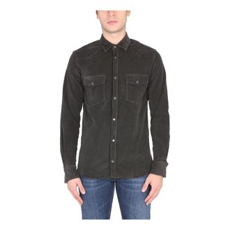 Pantaloni Torino Texana Shirt - Heren - Casual Overhemden - Bruin - 2XL - Overhemden