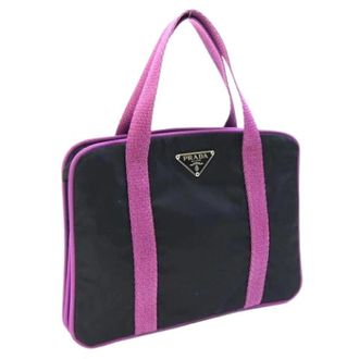 Prada Pre-owned Vintage Nylon Handbag - Dames - Vintage Handtas - Zwart - ONE Size - Nylon - Vintage