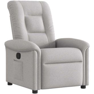 vidaXL Sill&oacute;n Reclinable De Tela Gris Nube Vidaxl