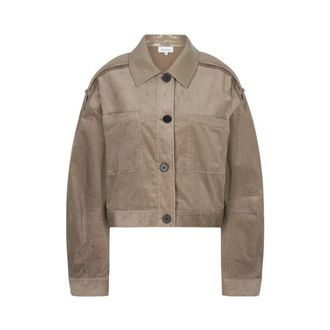 Dante6 Scout Cropped Corduroy Jas - Dames - Jassen - Beige - Maat: S Corduroy