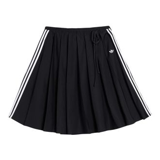 adidas Ribbon Pleated Maxi Skirt - female - Adidas - Tennis - Black - 3XL - Sport