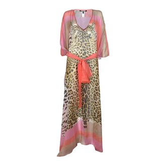 Roberto Cavalli Maxi Dresses, female, Multicolor, Size: S Roberto Cavalli Jackets Coral Red