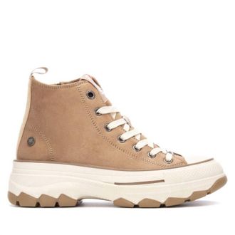 Xti Womens Refresh Lace Up Ankle Booties In Taupe