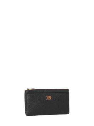 Dolce & Gabbana Dauphine Calf Leather Wallet - Black