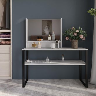Vicco Espejo De Pared Sherry, Blanco, 80 X 65 Cm, Vicco