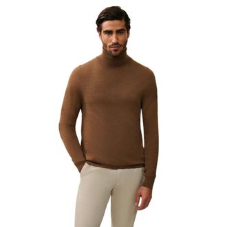 Cavallaro Truien & Vesten, Heren, Bruin, XL, Wol, Turtleneck Trui
