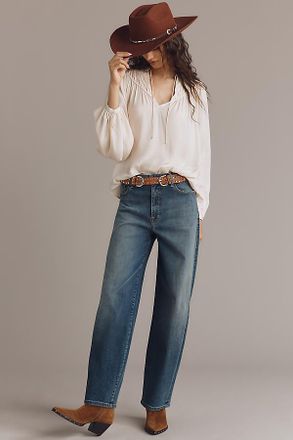 Fidelity Denim Delilah High-Rise Tapered Jeans