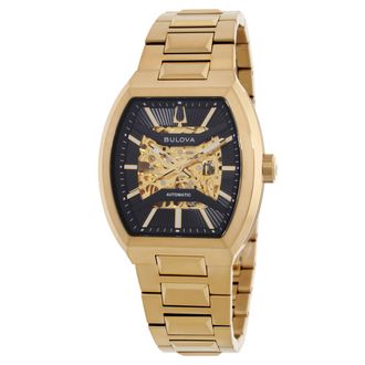 Bulova Maquina Automatic Black Dial Mens Watch 97A207