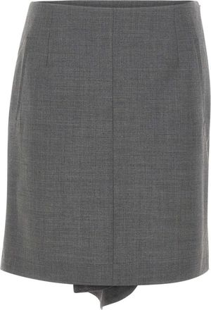 The Garment Rokken, Dames, Grijs, XS, Wol, Grand Slip