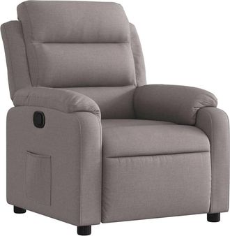 vidaXL Sill&oacute;n Reclinable De Tela Gris Taupe Vidaxl