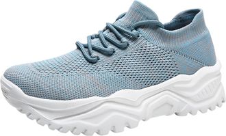 Generic Women Walking Trainers Arch Support Gym Trainers Womens Sports Casual Shoes Spring Summer And Autumn Soft Walking Leisure Mesh Breathable Soft Thick S