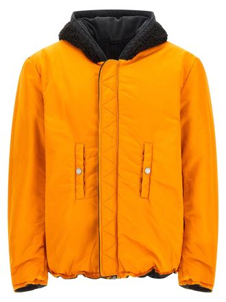 Purple Padded Reversible Bomber Jacket - Black