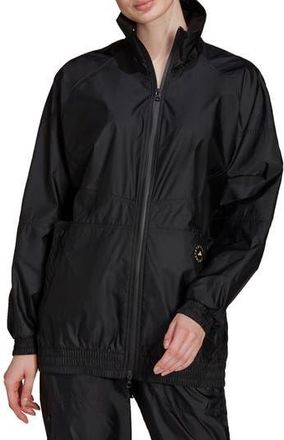 adidas by Stella McCartney Shiny Track Jacket in Black at Nordstrom Rack, Size X-Large