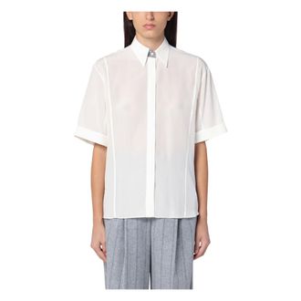 Brunello Cucinelli Shirts, female, White, XS, Stylish Blouse for Women