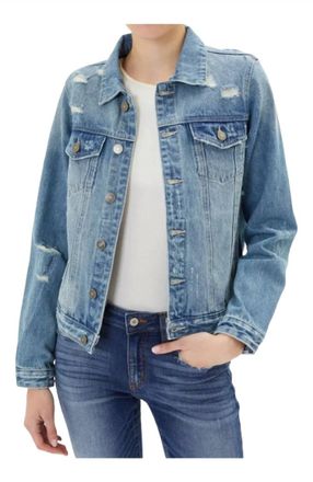 Kancan Everyday Denim Jacket In Blue