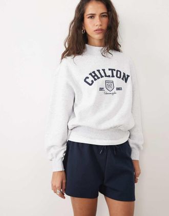 Cotton On felpa con collo smock grigio m&eacute;lange