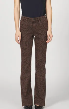 Dear John Denim Jaxtyn Bootcut Jeans In Brown Leopard