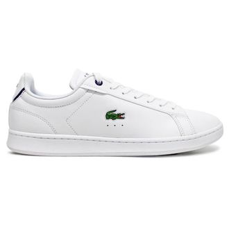 Lacoste Carnaby Pro BL Leather Synthetic Mens Comfort Trainers - White Navy - Size:UK 11