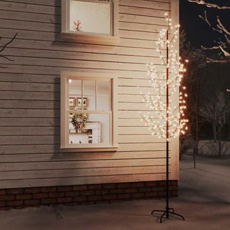 vidaXL Rbol Led Con Flor De Cerezo 368 Led Blanco C&aacute;lido 300 Cm Vidaxl