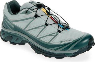 Salomon Gender Inclusive XT-6 Gore-Tex Waterproof Sneaker in Wrought Iron/Urban Chic at Nordstrom, Size 10.5 Womens