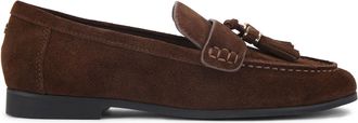 Kurt Geiger Womens Suede Mardy Loafers - Brown - Size UK 4