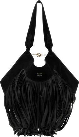 Khaite Kleine Lotus Tote - Dames - Schoudertassen - Zwart - ONE Size - Leer - Tassen
