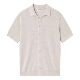 Daniele Fiesoli Cotton Crepe Overshirt - Heren - Vesten - Beige - XL - Katoen - Truien & Vesten