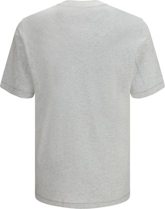 Brunello Cucinelli Mens Cotton T-Shirt Perla+grigio T-Shirts And Polos