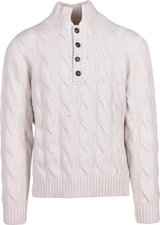Eleventy Polo trui - Heren - Vesten - Beige - XL - Wol - Truien & Vesten