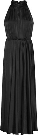 Karmamia Elegante Zwarte Jurk Eva 1850 - Dames - Maxi kleedjes - Zwart - L/Xl - Polyester - Kleedjes