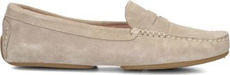 Stefano Lauran Schoenen, Dames, Beige, 37 1/2 EU, Linnen, Beige Mocassins voor Stijlvol Comfort