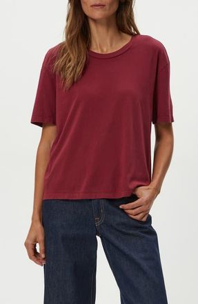 Michael Stars Nina Cotton T-Shirt in Garnet at Nordstrom, Size X-Small