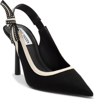 Steve Madden Stefani Slingback Pump in Black Mult at Nordstrom Rack, Size 7.5