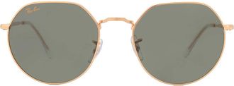 Ray-Ban Jack Green Geometric Unisex Sunglasses RB3565 919631 55