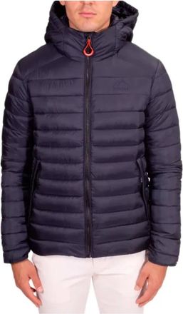 Superdry Fuji Sport Gewatteerde Jas - Heren - Winterjassen - Blauw - S - Polyester - Jassen