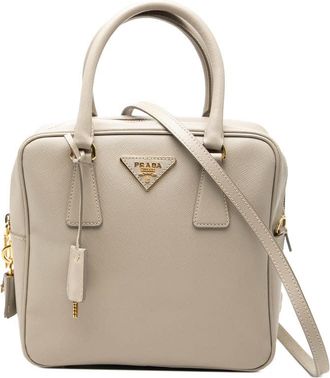 Prada Pre-owned Prada Saffiano Lux Satchel C0FAVU797WWJI75R